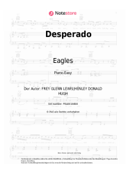 Noten, Akkorde Eagles - Desperado