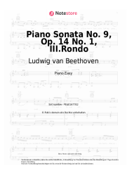 undefined Ludwig van Beethoven - Piano Sonata No. 9, Op. 14 No. 1, III.Rondo
