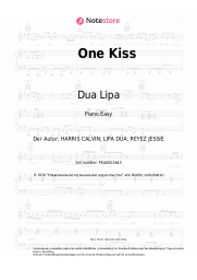 Noten, Akkorde Calvin Harris, Dua Lipa - One Kiss