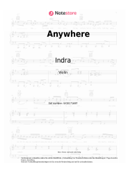 Noten, Akkorde Indra - Anywhere