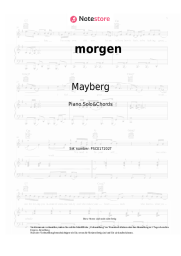 Noten, Akkorde Mayberg - morgen