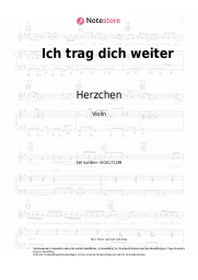 Noten, Akkorde Herzchen - Ich trag dich weiter