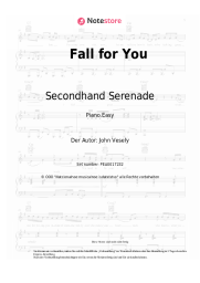 Noten, Akkorde Secondhand Serenade - Fall for You