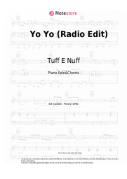 Noten, Akkorde Tuff E Nuff - Yo Yo (Radio Edit)