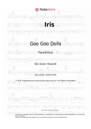 Noten, Akkorde Goo Goo Dolls - Iris