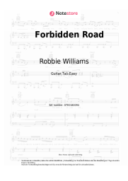 Noten, Akkorde Robbie Williams - Forbidden Road