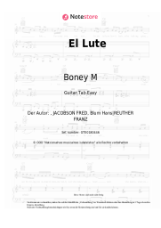 Noten, Akkorde Boney M - El Lute