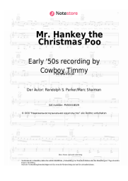 Noten, Akkorde Early '50s recording by Cowboy Timmy - Mr. Hankey the Christmas Poo