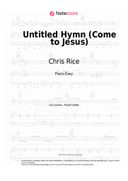 Noten, Akkorde Chris Rice - Untitled Hymn (Come to Jesus)