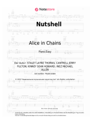 Noten, Akkorde Alice in Chains - Nutshell