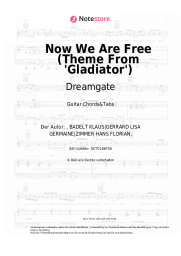 Noten, Akkorde Dreamgate - Now We Are Free (Theme From 'Gladiator')