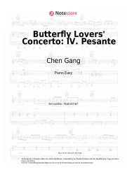Noten, Akkorde Chen Gang, He Zhanhao - Butterfly Lovers' Concerto: IV. Pesante