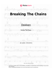 Noten, Akkorde Dokken - Breaking The Chains