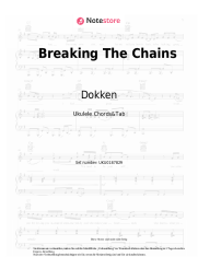 Noten, Akkorde Dokken - Breaking The Chains