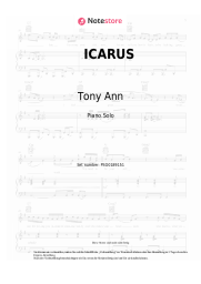 Noten, Akkorde Tony Ann - ICARUS