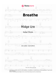 Noten, Akkorde Midge Ure - Breathe