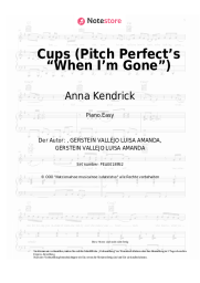 Noten, Akkorde Anna Kendrick - Cups (Pitch Perfect’s “When I’m Gone”)