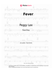 Noten, Akkorde Peggy Lee - Fever