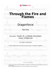 Noten, Akkorde DragonForce - Through the Fire and Flames