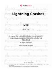 Noten, Akkorde Live - Lightning Crashes