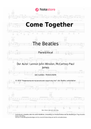 Noten, Akkorde The Beatles - Come Together