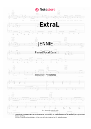 Noten, Akkorde JENNIE, Doechii - ExtraL