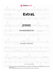 Noten, Akkorde JENNIE, Doechii - ExtraL