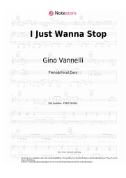Noten, Akkorde Gino Vannelli - I Just Wanna Stop
