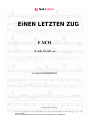 Noten, Akkorde FiNCH - EiNEN LETZTEN ZUG