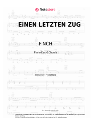 Noten, Akkorde FiNCH - EiNEN LETZTEN ZUG