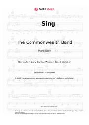 Noten, Akkorde Gary Barlow, The Commonwealth Band - Sing