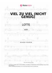 undefined LOTTE - VIEL ZU VIEL (NICHT GENUG)