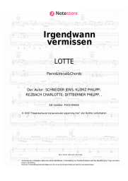 undefined LOTTE - Irgendwann vermissen