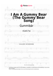 Noten, Akkorde Gummibär - I Am A Gummy Bear (The Gummy Bear Song)