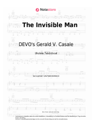 Noten, Akkorde DEVO's Gerald V. Casale - The Invisible Man