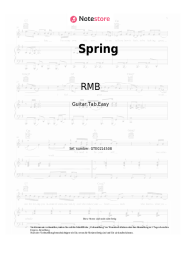 Noten, Akkorde RMB - Spring