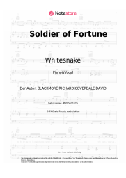 Noten, Akkorde Whitesnake - Soldier of Fortune