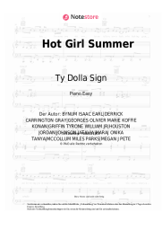 Noten, Akkorde Megan Thee Stallion, Nicki Minaj, Ty Dolla Sign - Hot Girl Summer