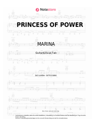 undefined MARINA - PRINCESS OF POWER