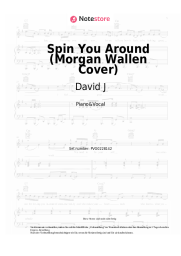 Noten, Akkorde David J - Spin You Around (Morgan Wallen Cover)
