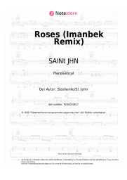 Noten, Akkorde SAINt JHN - Roses (Imanbek Remix)