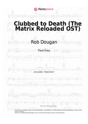 Noten, Akkorde Rob Dougan - Clubbed to Death (The Matrix Reloaded OST)