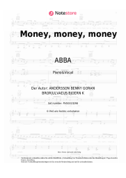 Noten, Akkorde ABBA - Money, money, money