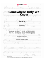 Noten, Akkorde Keane - Somewhere Only We Know