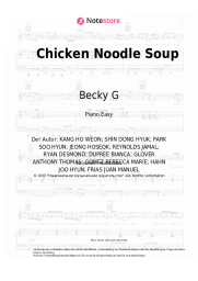 Noten, Akkorde J-Hope, Becky G - Chicken Noodle Soup