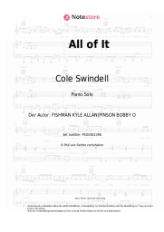 Noten, Akkorde Cole Swindell - All of It