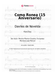 Noten, Akkorde Las Chuches, Daviles de Novelda - Como Ronea (15 Aniversario)