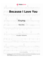 Noten, Akkorde Yiruma - Because I Love You