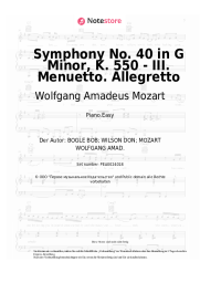 undefined Wolfgang Amadeus Mozart - Symphony No. 40 in G Minor, K. 550 - III. Menuetto. Allegretto