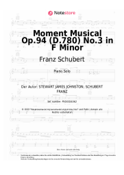 Noten, Akkorde Franz Schubert - Moment Musical Op.94 (D.780) No.3 Allegro moderato